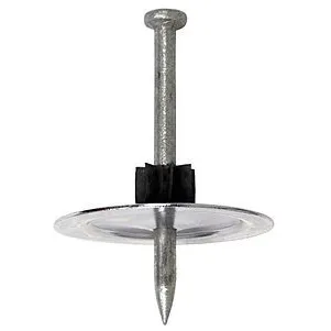 0.145” x 2” Simpson Strong-Tie PINW Powder-Actuated Metal-Washered Pin for Insulation Board, Box Count: 50