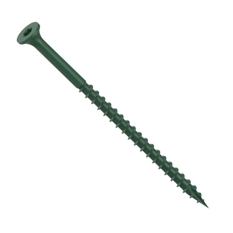 #10 x 3-1/2″ Green ProTech Coat Wood Deck Screw, Box Count: 1350