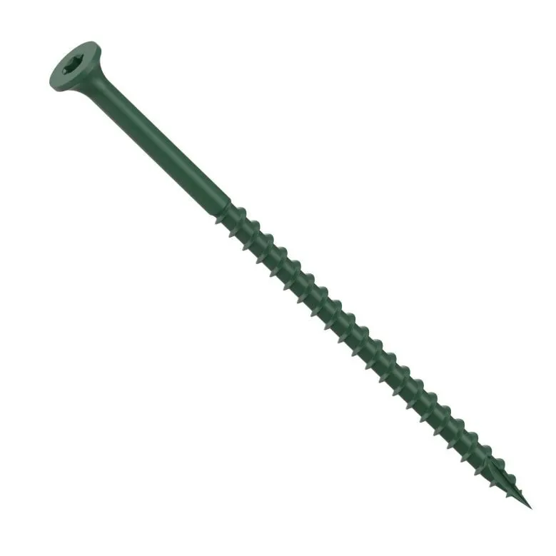 #12 x 6″ Green ProTech Coat Wood Deck Screw, Box Count: 250