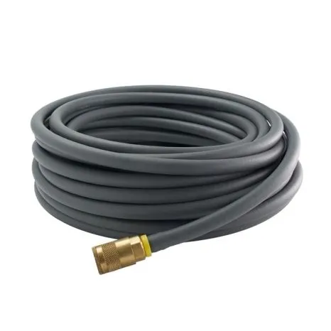 1/4″ x 50 ft. Gray Push-Lok Rubber Air Hose w/ Fittings