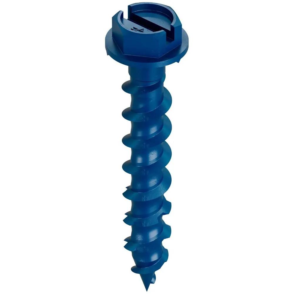 3/16” x 1-1/4” Hex Strong-Tie Titen Turbo Concrete Masonry Screw, Box Count: 100