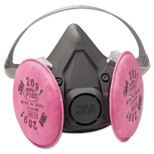3M™ Half Facepiece Respirator Assembly – Large, with 3M™ Particulate Filters 2091 P100