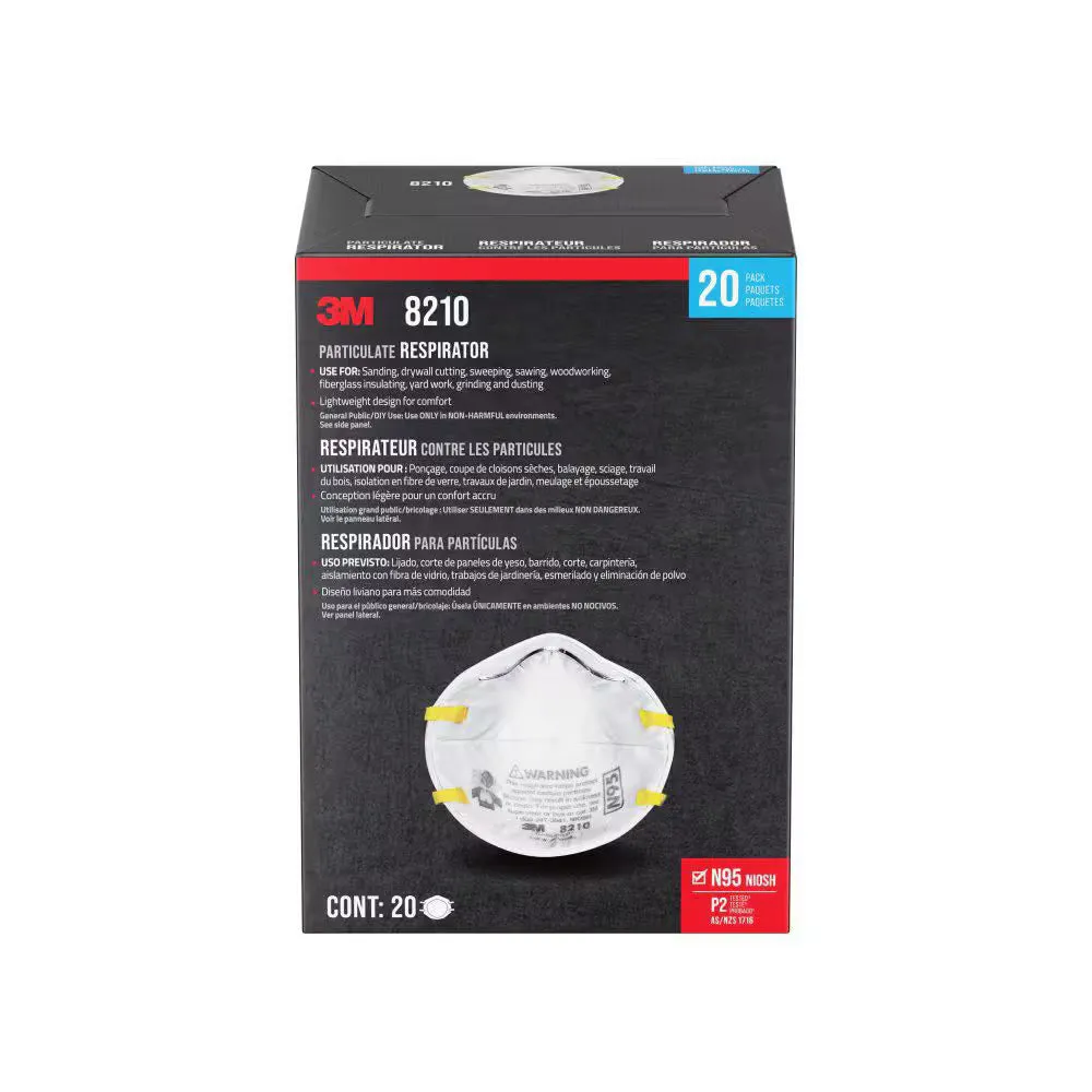 3M™ Particulate Respirator, 8210 – 20 Pack
