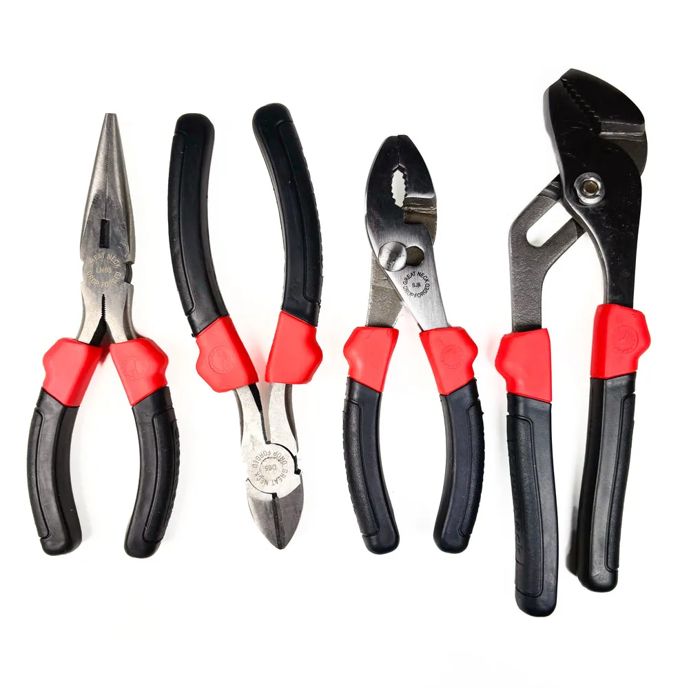 4 Piece Multiple Choice Cushion Grip Pliers Set