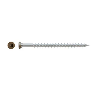 #7 x 2-1/2″ Brown-01 305 Stainless SSDTH Trim Head Deck Screw, Box Count: 1000