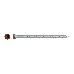 #7 x 2-1/2″ Red-01 305 Stainless SSDTH Trim Head Deck Screw, Box Count: 1000