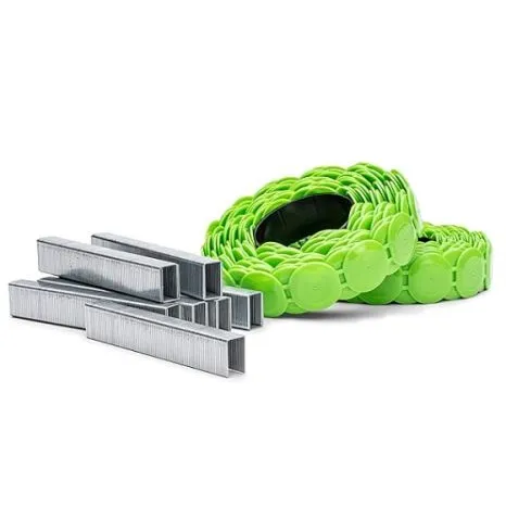7/16″ Crown x 1-1/2″ Leg Electro-Galv Staple w/ Plastic Caps, Box Count: 2000