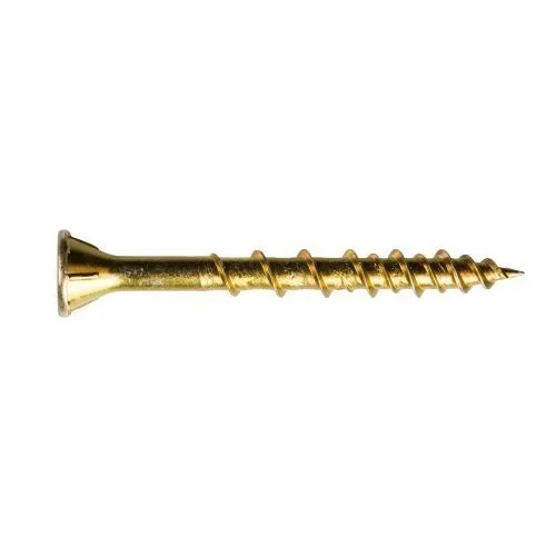 #9 x 1-3/4″ Yellow Zinc Coated WSV Subfloor Screw, Box Count: 2000