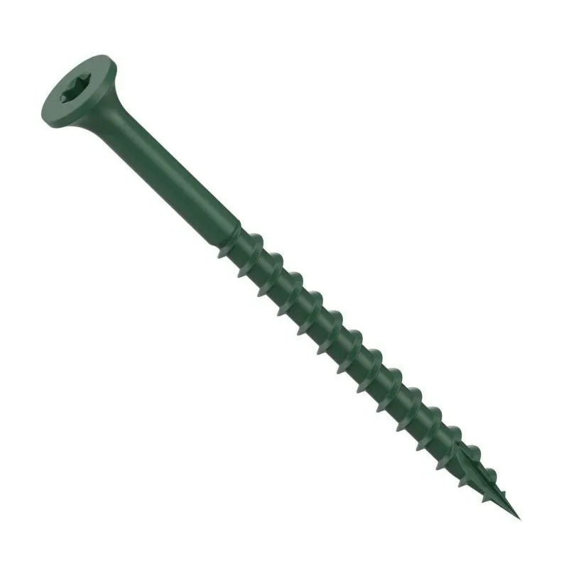 #9 x 2-1/2″ Green ProTech Coat Wood Deck Screw, Box Count: 1750
