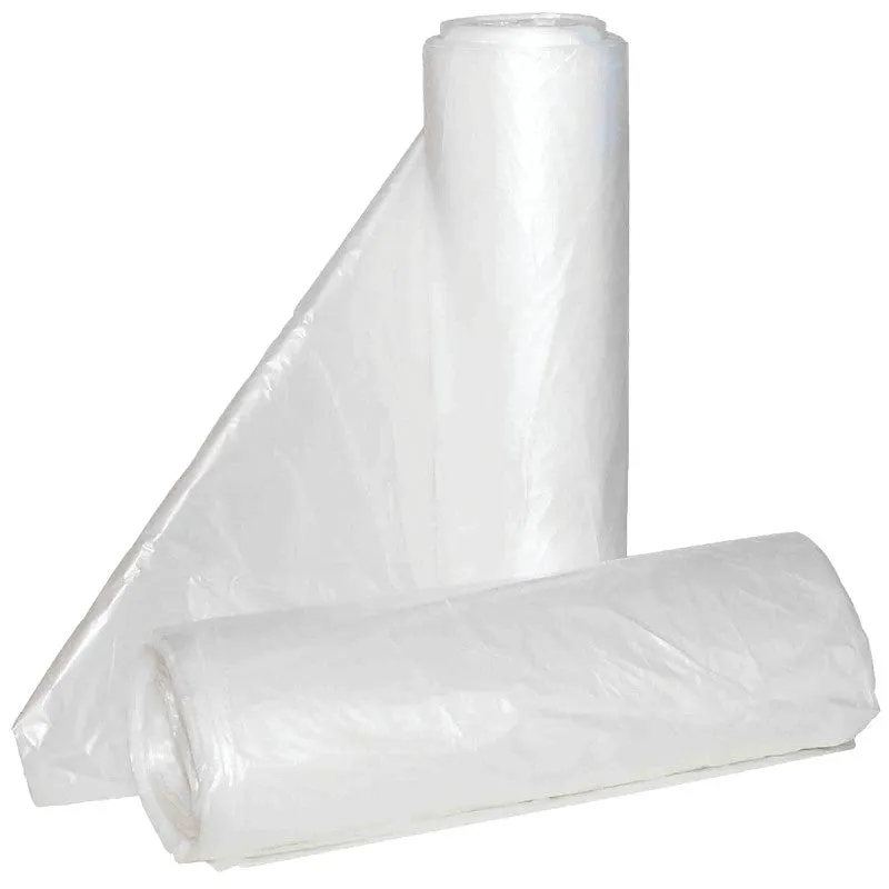 ALUF Plastics Hi-Lene Series HCR-334016C Anti-Microbial Coreless Can Liner, 33 gal, HDPE, Clear
