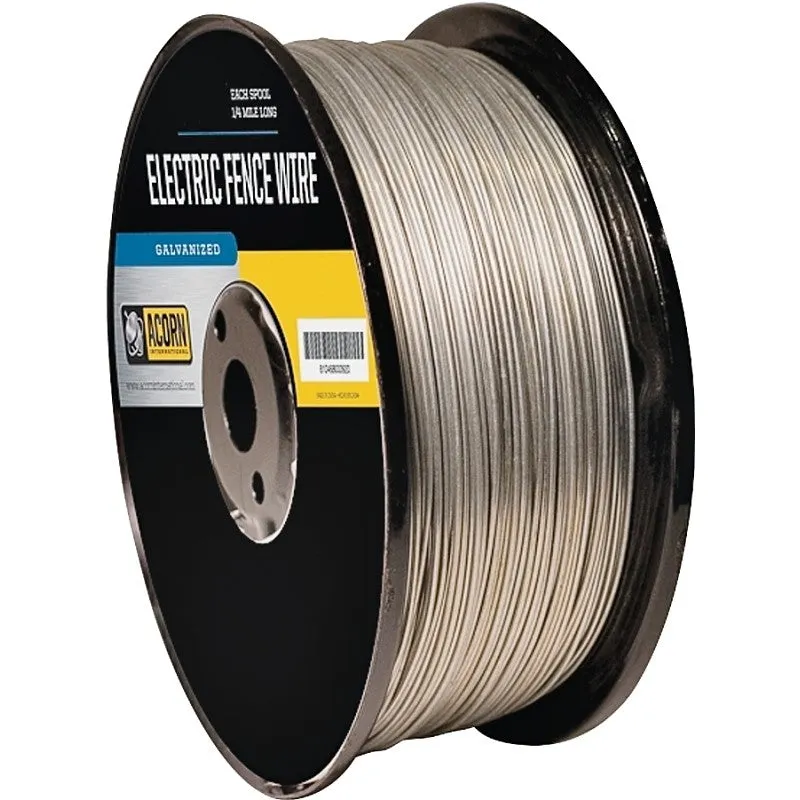 Acorn International EFW1914 Electric Fence Wire, 19 ga Wire, Metal Conductor, 1/4 mile L