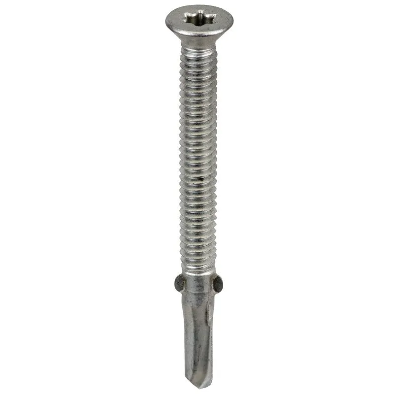 Acorn International S-WM14234G250 Screw, #14 Thread, Star Drive, Self-Tapping, Winged Point, Galvanized Steel