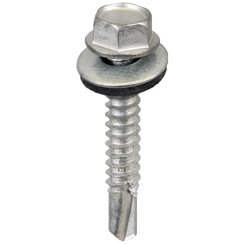 Acorn International SW-MM1412G250 Screw, Hex Drive, Self-Drilling, Self-Tapping Point, Galvanized Steel, 20/BAG