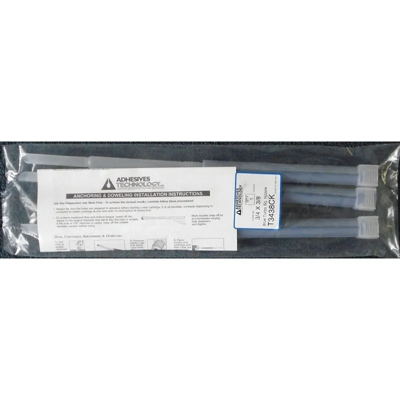 Adhesives Technology T3438CK Mixing Nozzle Kit, For: 22 oz Ultra Bond Epoxy Systems