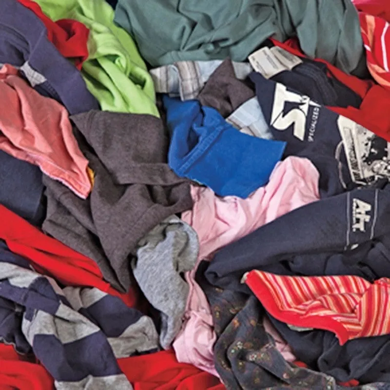 All Rags R301-50 T-Shirt Knit Rag, 15 in L, Cotton