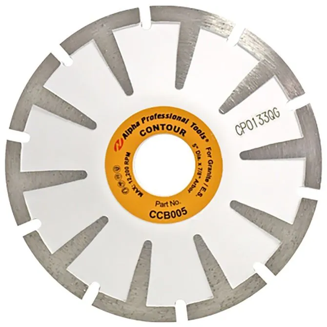 Alpha Contour Blade – Granite and Engineered Stone – 4″ – 4.5″ – 5″