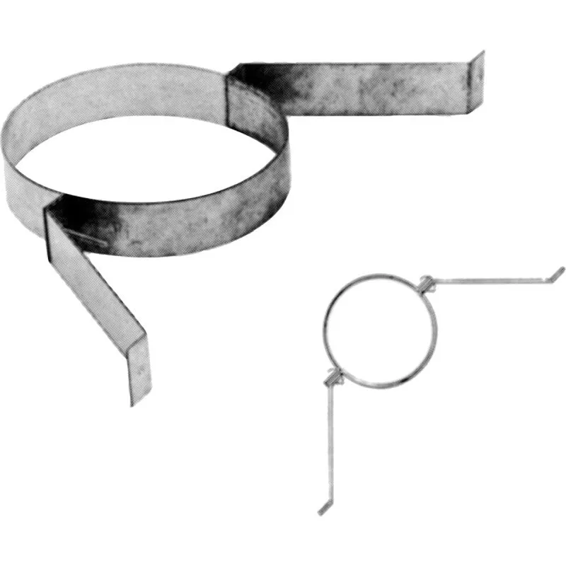 AmeriVent 8HS-SBA Wall Band Assembly, 8 in Dia, Galvanized Steel, Galvanized