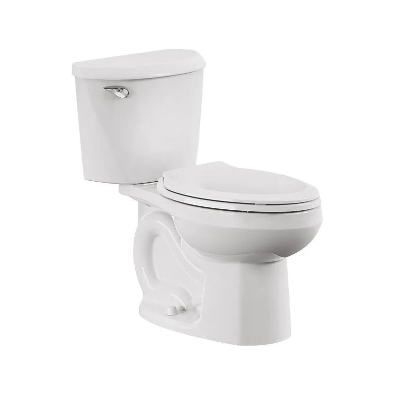 American Standard 736CA101.020 Complete Toilet, Elongated Bowl, 1.28 gpf Flush, 12 in Rough-In, 15 in H Rim, White