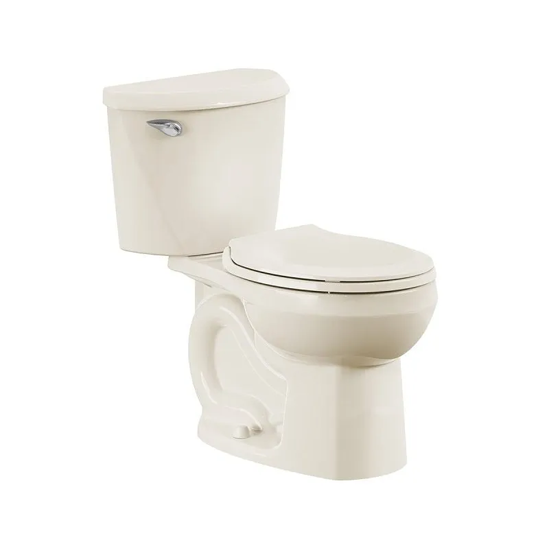 American Standard 736DA101.021 Complete Toilet, Round Front Bowl, 1.28 gpf Flush, 12 in Rough-In, 15 in H Rim, Bone