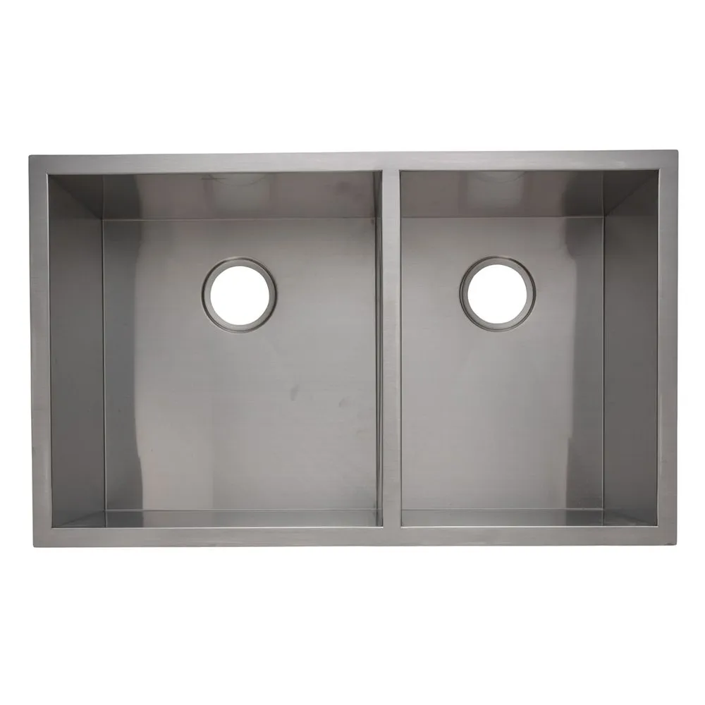 Amerisink Legend AS303 Undermount Stainless Steel Sink – 33″ x 20″ x 10″/10″