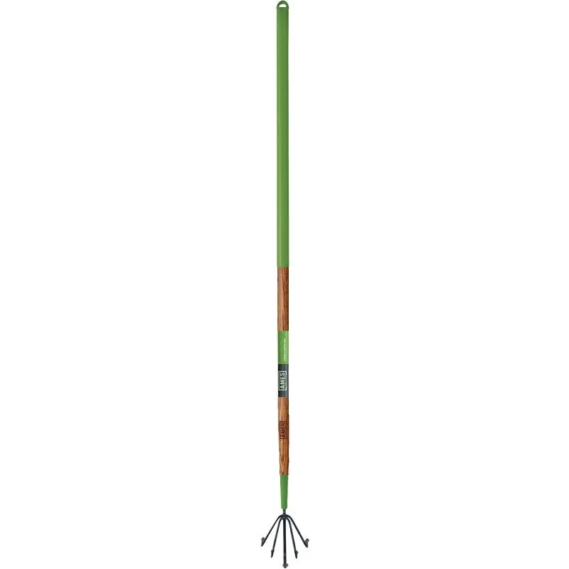 Ames 2916300 Floral Cultivator, 5-Tine, Steel Tine, 48 in L Handle