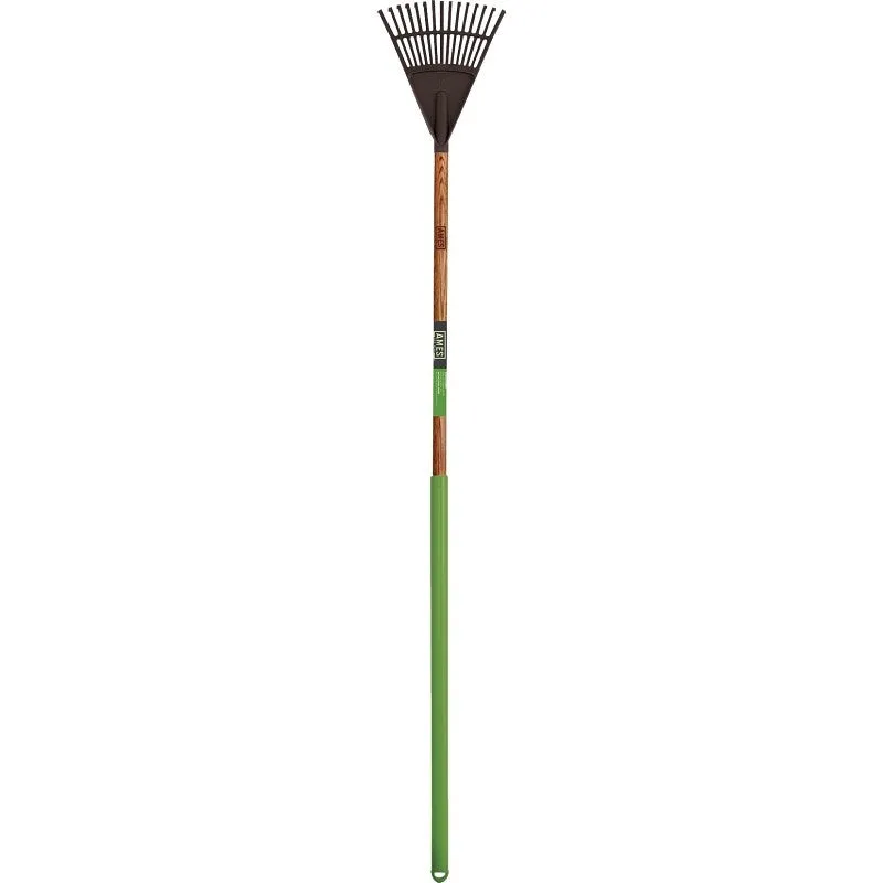 Ames 2916600 Floral Shrub Rake, 55-1/2 in OAL, Hardwood Handle, Cushion-Grip Handle