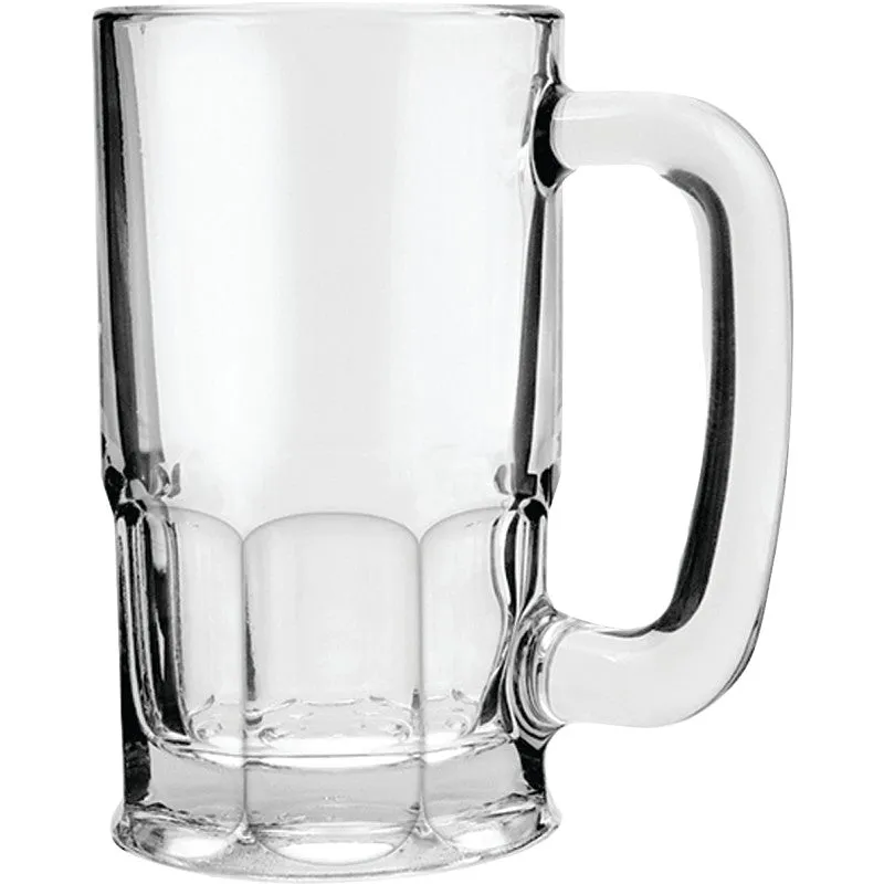 Anchor Hocking 93001 Beer Wagon Mug, 20 oz Capacity, Glass, Clear (Pack of 6)