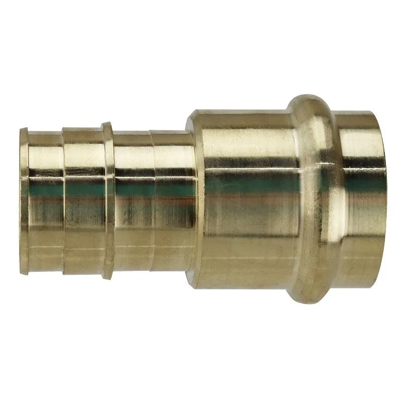 Apollo EPXPR11 Adapter, 1 in, PEX A Barb x Press Fit, Brass, 200 psi Pressure