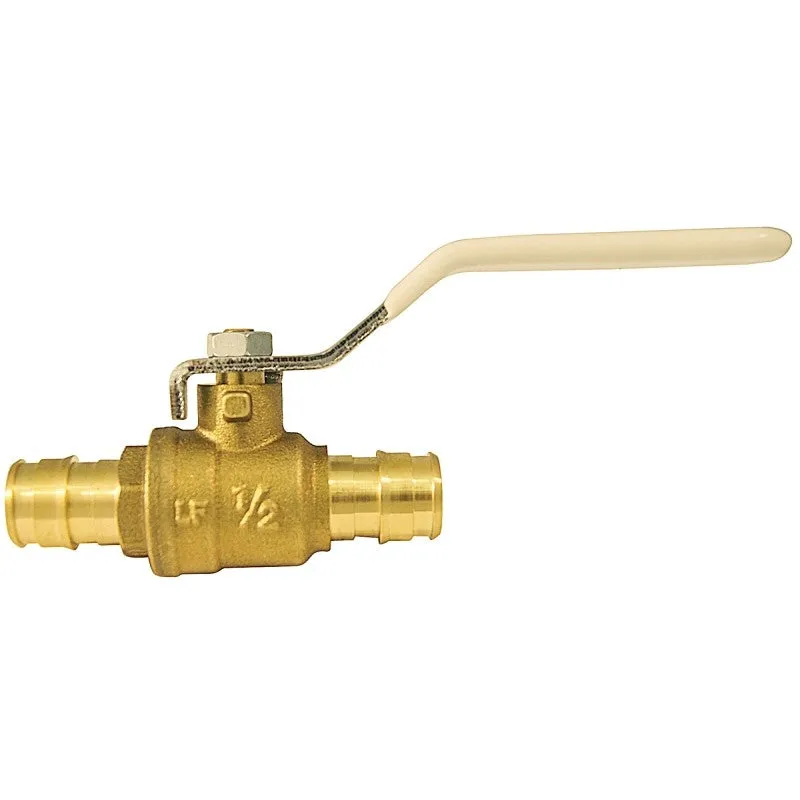 Apollo EPXV12 Ball Valve, 1/2 in Connection, Barb, 200 psi Pressure, Brass Body