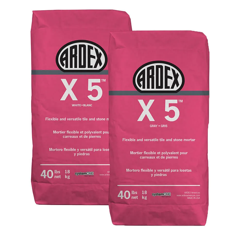 Ardex X 5 Flexible Modified Tile and Stone Mortar – 40 lb bag