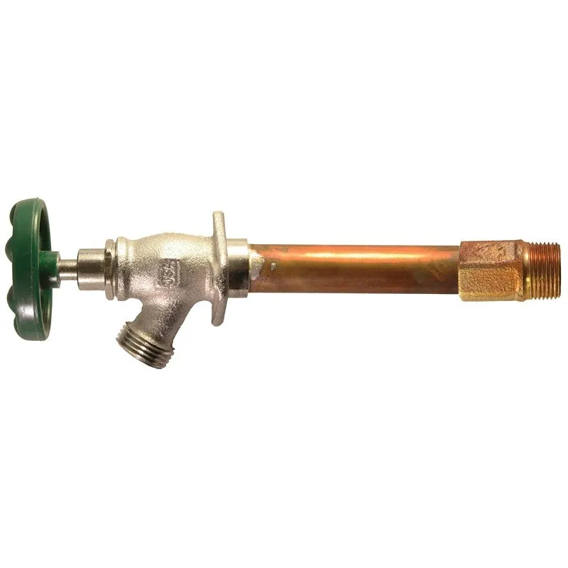 Arrowhead Brass 456 Series 456-08LF Wall Hydrant, 1/2 in Inlet, MIP x Copper Sweat Inlet, 3/4 in Outlet