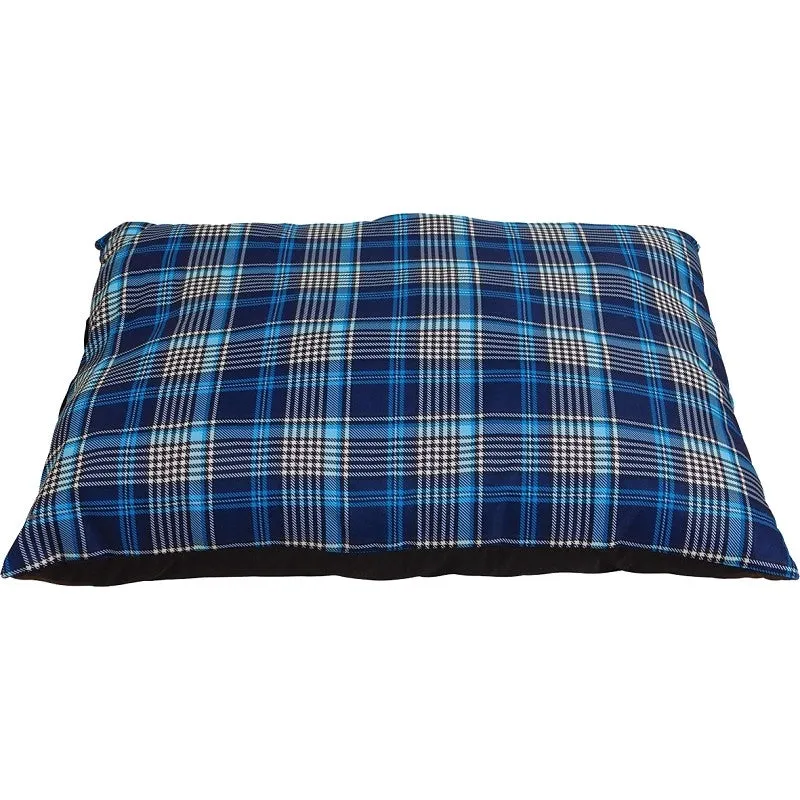 Aspenpet 27300 Pillow Pet Bed, 27 in L, 36 in W, Sleep Denim Pattern, High-Loft Polyester Fiber Fill, Assorted