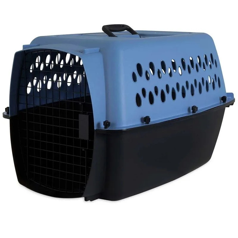 Aspenpet Pet Taxi 21087 Fashion Pet Porter, 19 in W, 12.6 in D, 10 in H, S, Plastic, Black/Breeze