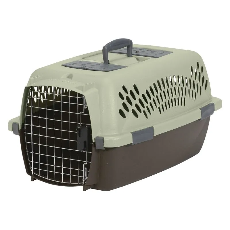 Aspenpet Pet Taxi 21088 Fashion Pet Porter, 23 in W, 15.2 in D, 11.84 in H, M, Plastic, Black/Dark Pink