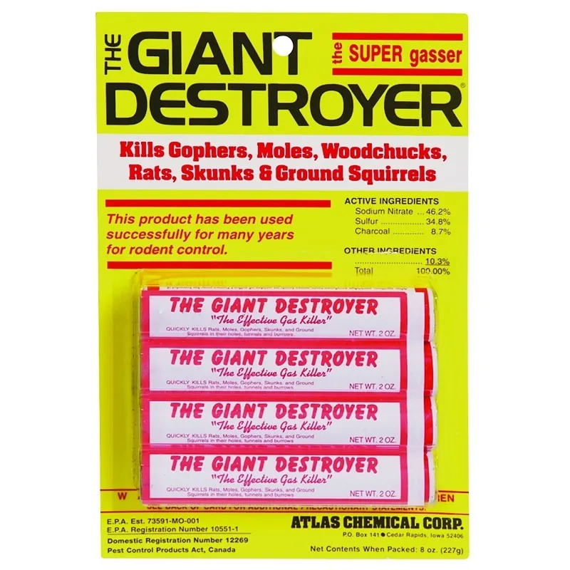 Atlas Chemical 00333 Giant Destroyer (Pack of 12)