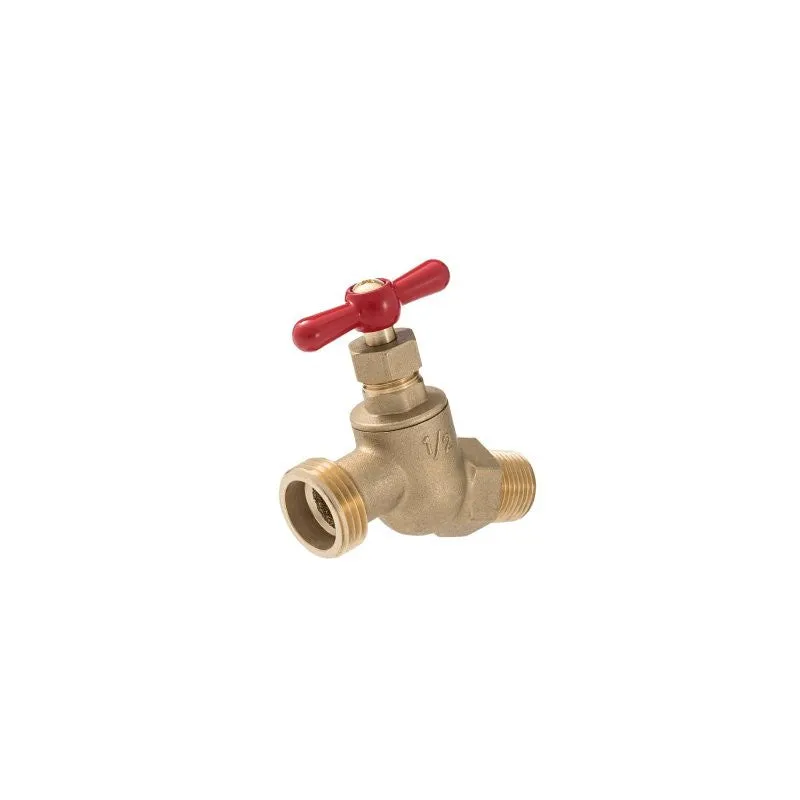 B & K 102-313 Hose Bibb, 1/2 x 3/4 in Connection, MIP x MHT, Brass Body