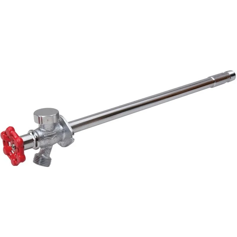 B & K 104-513 Anti-Siphon Frost-Free Sillcock Valve, 6 in L, 1/2 x 3/4 in, MPT x Hose, 125 psi, Brass Body, Chrome