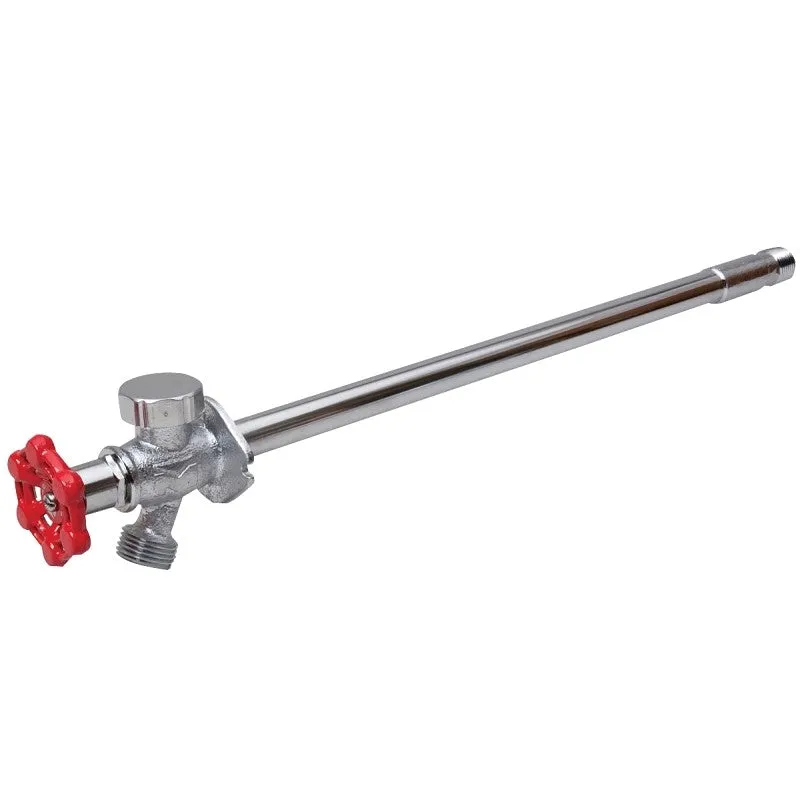 B & K 104-517 Anti-Siphon Frost-Free Sillcock Valve, 10 in L, 1/2 x 3/4 in, MPT x Hose, 125 psi, Brass Body, Chrome