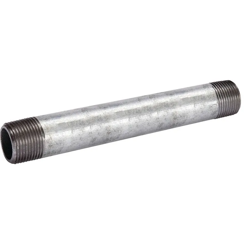 B & K 570-080BC Pipe Nipple, 3 in, Threaded, Steel, SCH 40 Schedule, 8 in L