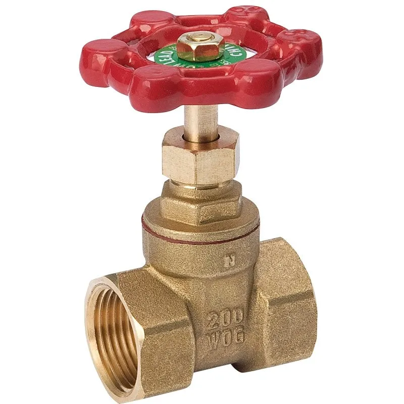B & K ProLine Series 100-403NL Gate Valve, 1/2 in Connection, FPT, 200/125 psi Pressure, Brass Body