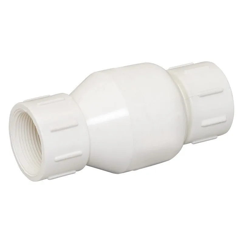 B & K ProLine Series 101-107 Check Valve, 1-1/2 in, IPS, 200 psi Pressure, PVC Body