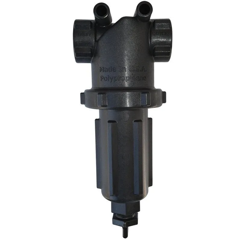 Banjo LST150-50 T-Strainer with Screen, 5-1/4 in W, 50 Mesh, EPDM/Polypropylene/Stainless Steel, Black