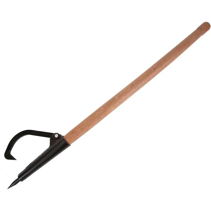 Baron 4080015 Solid Socket Peavey, Duckbill Tip, Steel Tip, Wood Handle