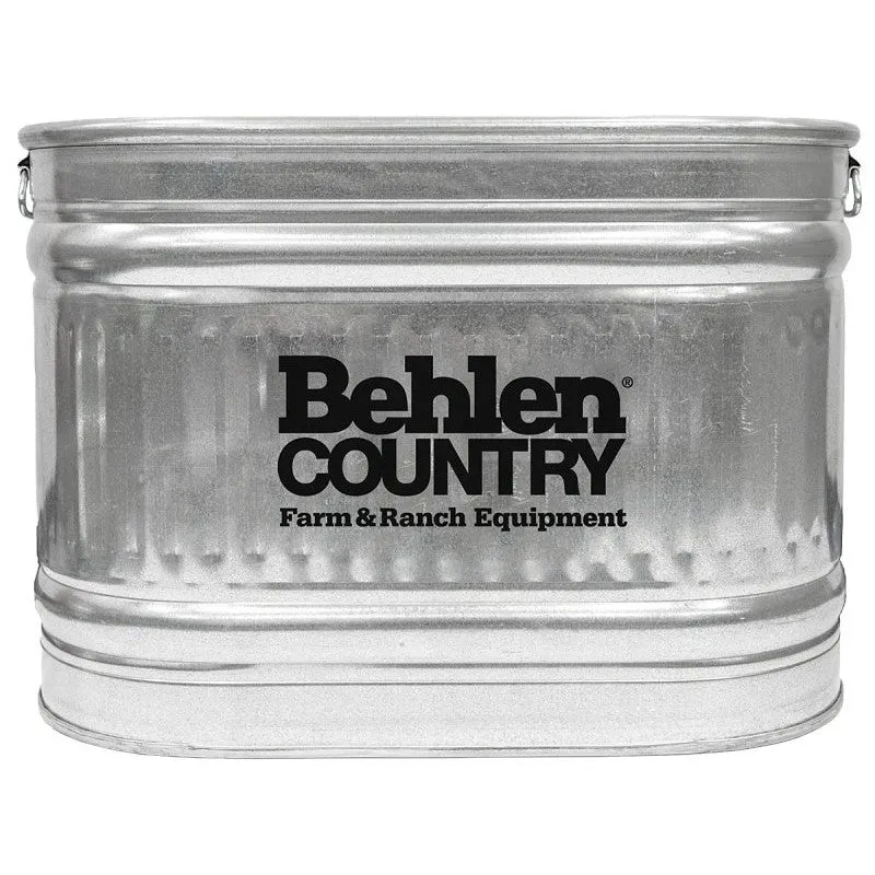 Behlen Country 50140018 Utility Tank with Handle, 55 gal, Steel, Galvanized