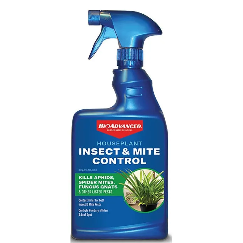 BioAdvanced 800100B RTU Houseplant Insect and Mite Control, Liquid, Spray Application, Indoor, 24 oz