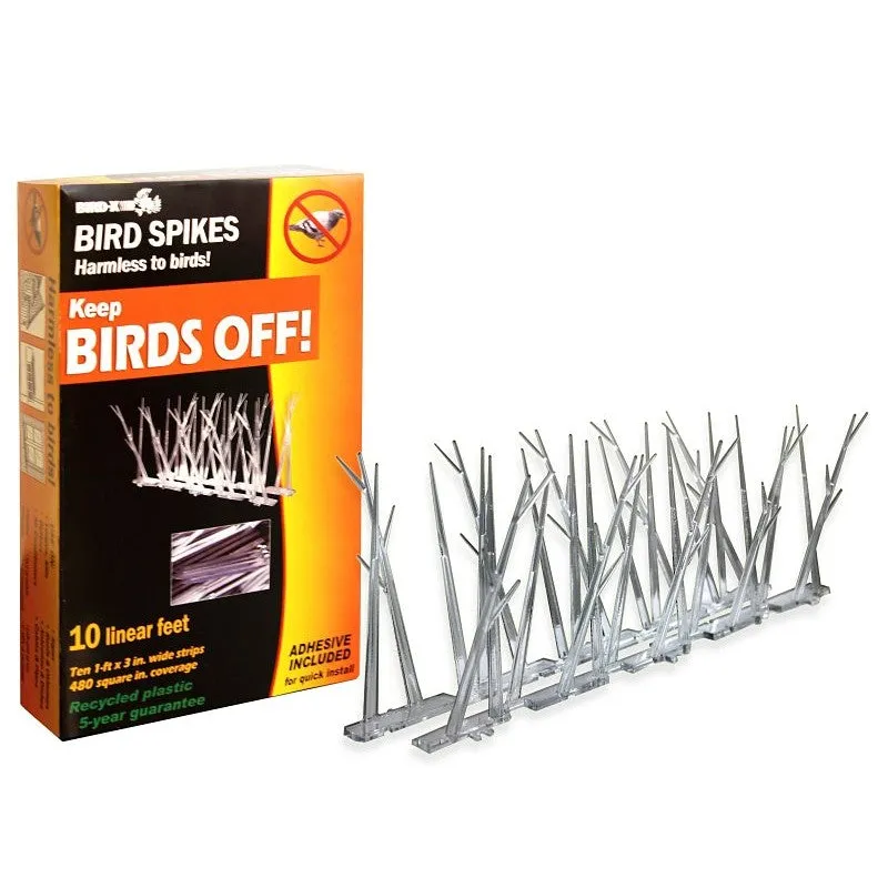 Bird-X SP-10-NR Bird Spike Kit, 10 ft Coverage, 2-1/2 in W