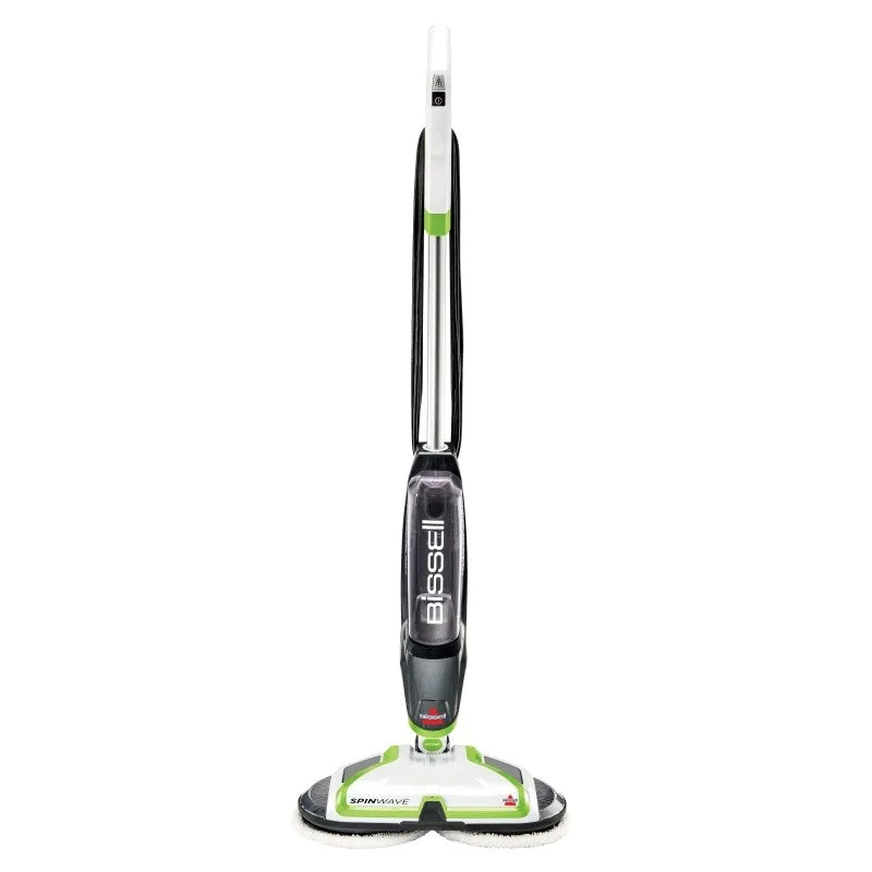 Bissell 2039A Hard Floor Spin Mop, 28 oz Solution Tank, 14 in W Cleaning Path, ChaCha Lime Accents/White