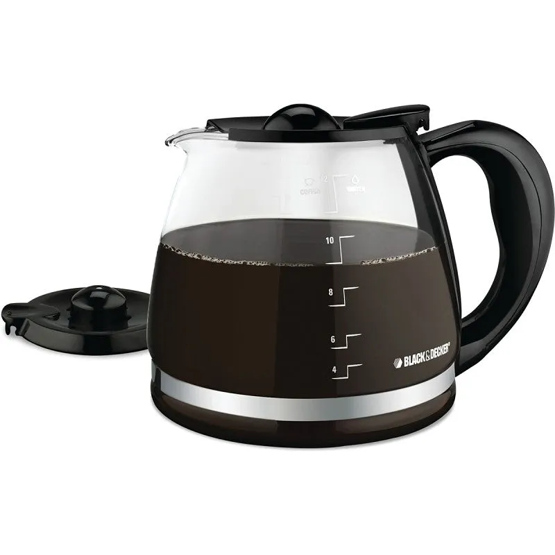 Black+Decker GC3000B Replacement Carafe, Glass, Black