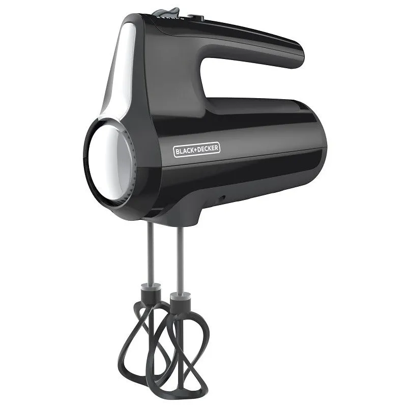 Black+Decker Performance Helix MX610 MX610B Premium Hand Mixer, 120 V, 350 W, 5-Speed, Black (Pack of 2)