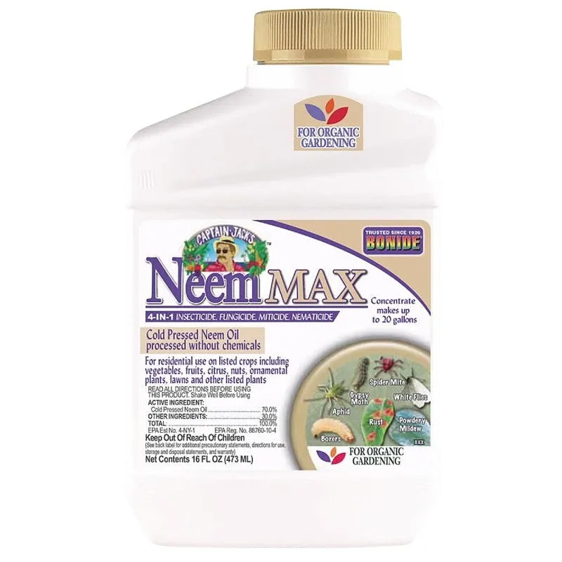 Bonide Captain Jack’s 026 Ready-to-Use Bon-Neem II, Liquid, Spray Application, Indoor, Outdoor, 16 oz